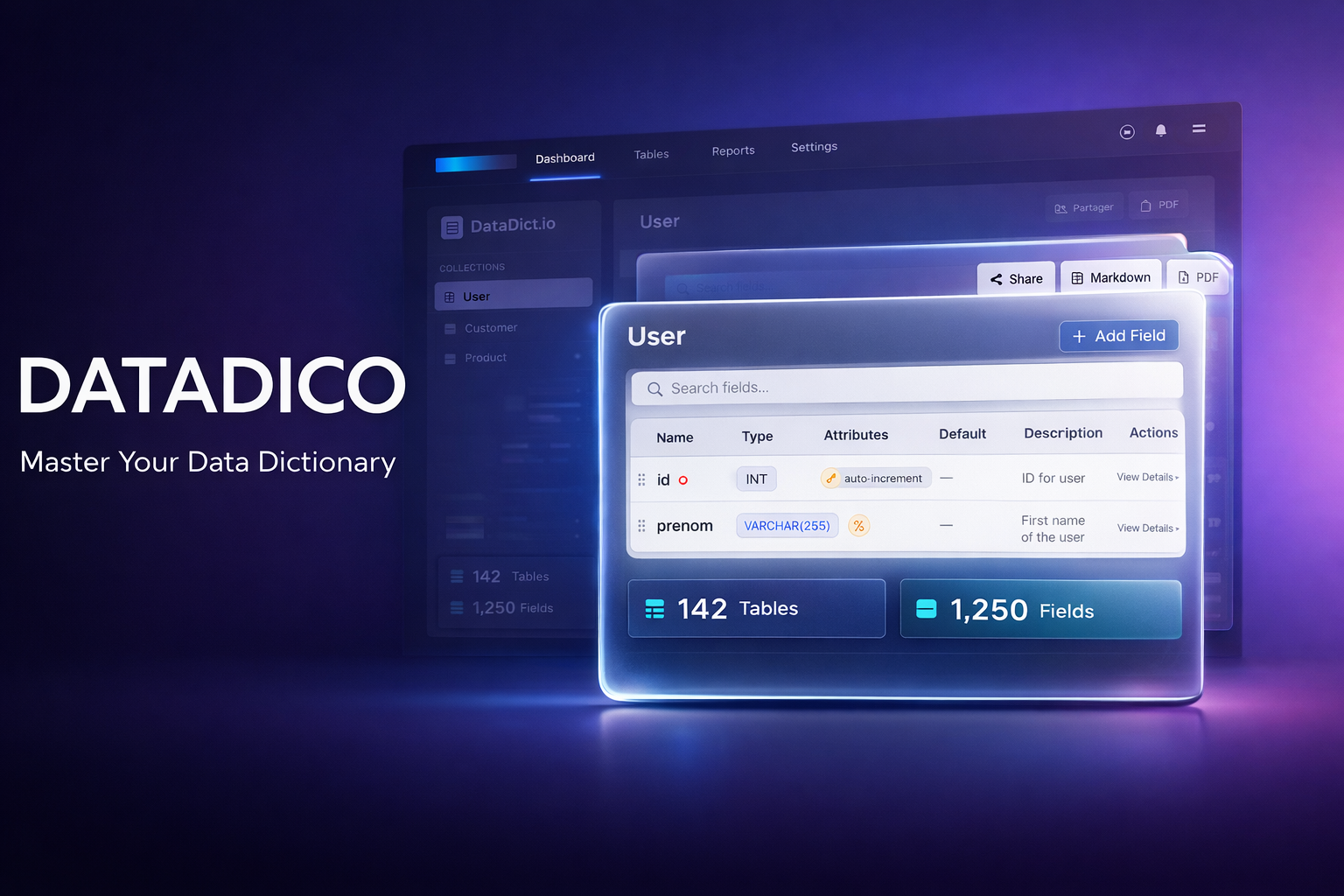 DataDict.io Screenshot